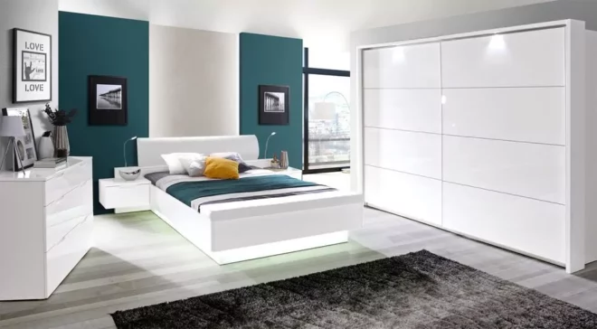 Тренд цветового решения для спальни: белый как основа