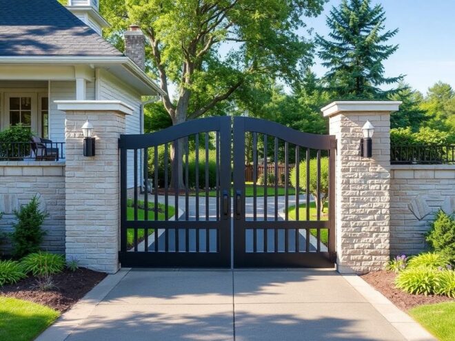 Распашные ворота для вашего дома: простое решение с большим запасом надежности