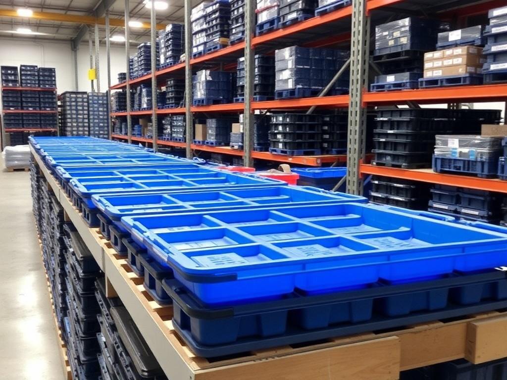 Пластиковые лотки для склада: простой способ навести порядок и ускорить работу