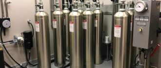 Баллоны с CO₂ для работы в условиях высокого фонового шума (контроль по манометру)