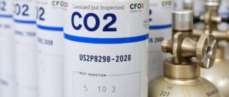 Баллоны с CO₂ с индикацией даты следующего освидетельствования на корпусе: зачем это нужно и как это организовать