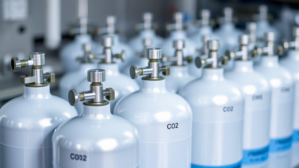 Баллоны с CO₂ для лабораторий с повышенными требованиями к чистоте газа: как выбрать, хранить и контролировать поставки