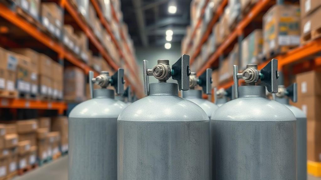 Баллоны с CO₂ с системой автоматической идентификации по RFID для учёта на складе