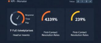 Системы контроля выполнения KPI по времени первого ответа, полного закрытия обращения и доле решённых с первого контакта