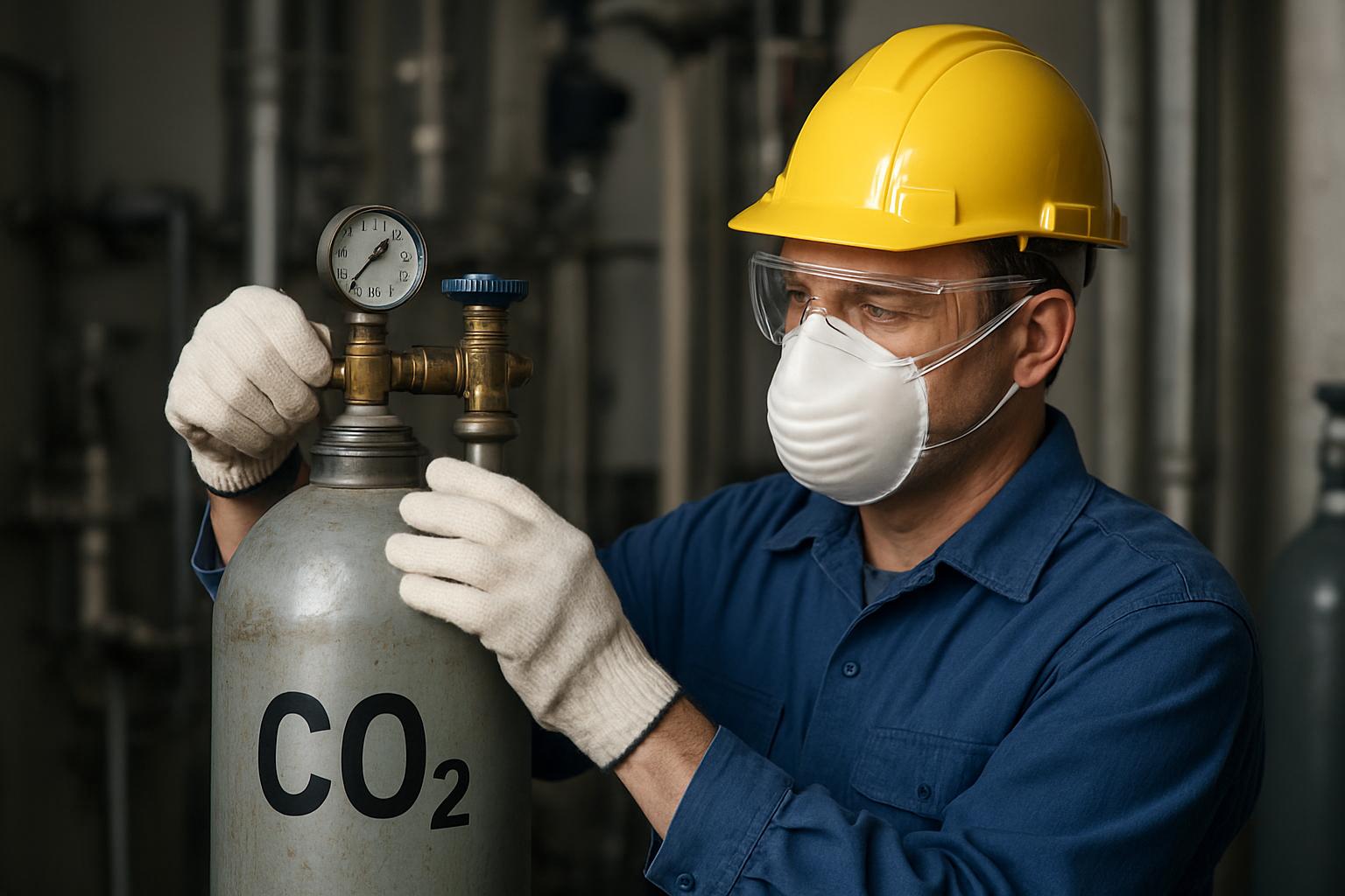 Безопасность при работе с углекислым газом Безопасность при работе с углекислым газомфото